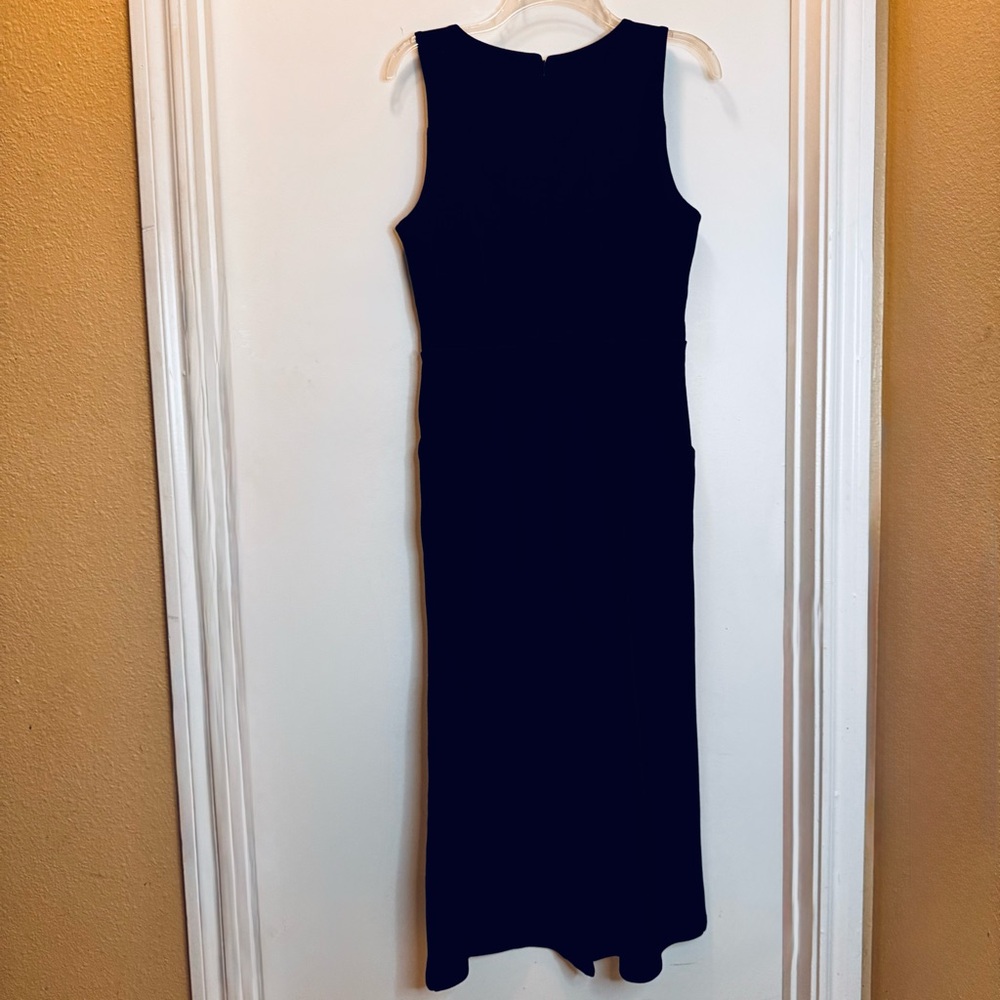 Rachel Zoe Classic Black Cropped Jumpsuit with Tie Waistband - Picture 7 of 8